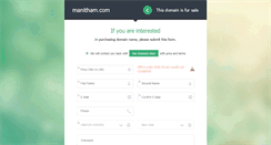 Desktop Screenshot of manitham.com