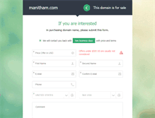 Tablet Screenshot of manitham.com